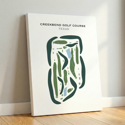 Creekbend Golf Course, Texas - Printed Golf Courses