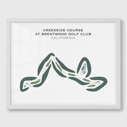 Creekside Course at Brentwood Golf Club, California - Printed Golf Courses