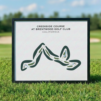 Creekside Course at Brentwood Golf Club, California - Printed Golf Courses