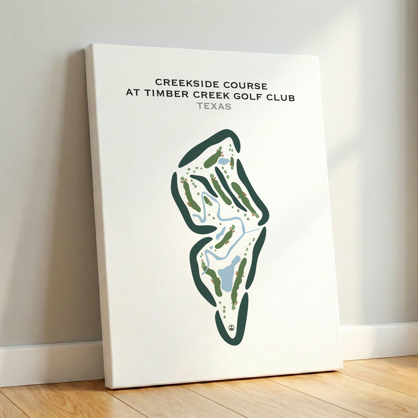 Creekside Course at Timber Creek Golf Club, Texas - Printed Golf Courses