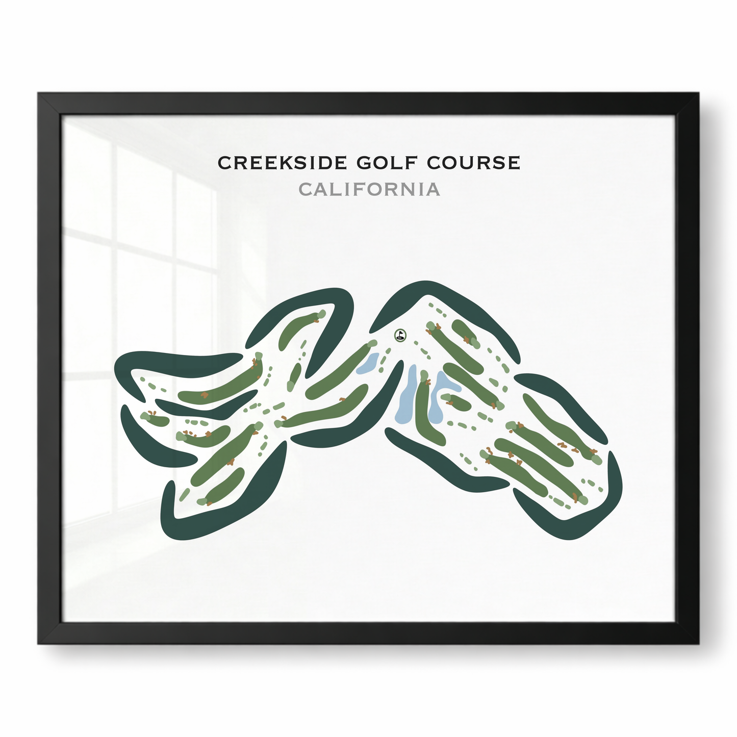 Creekside Golf Course, California - Printed Golf Courses