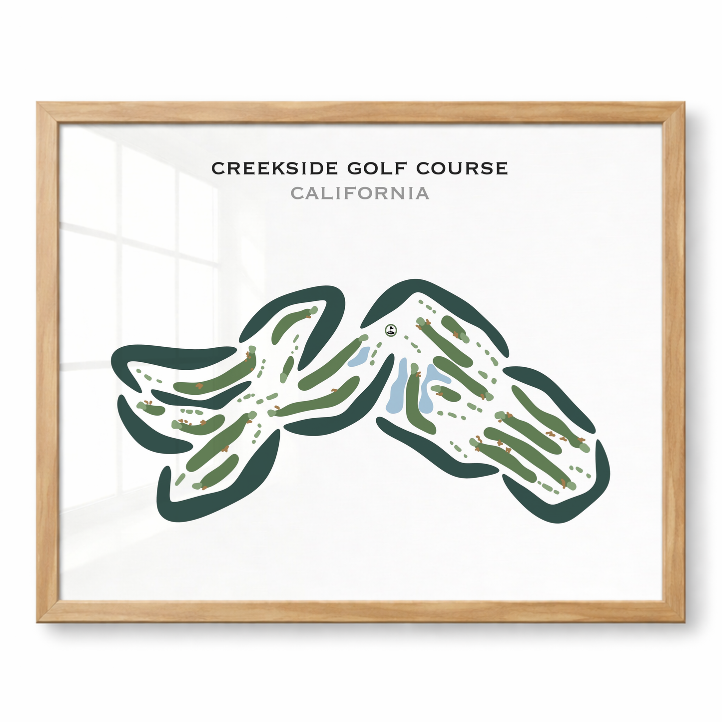 Creekside Golf Course, California - Printed Golf Courses
