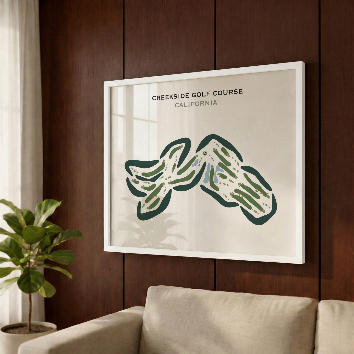 Creekside Golf Course, California - Printed Golf Courses