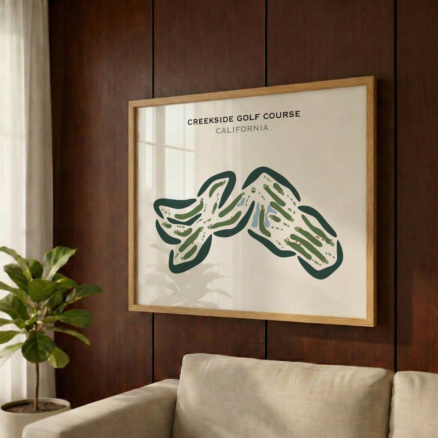 Creekside Golf Course, California - Printed Golf Courses