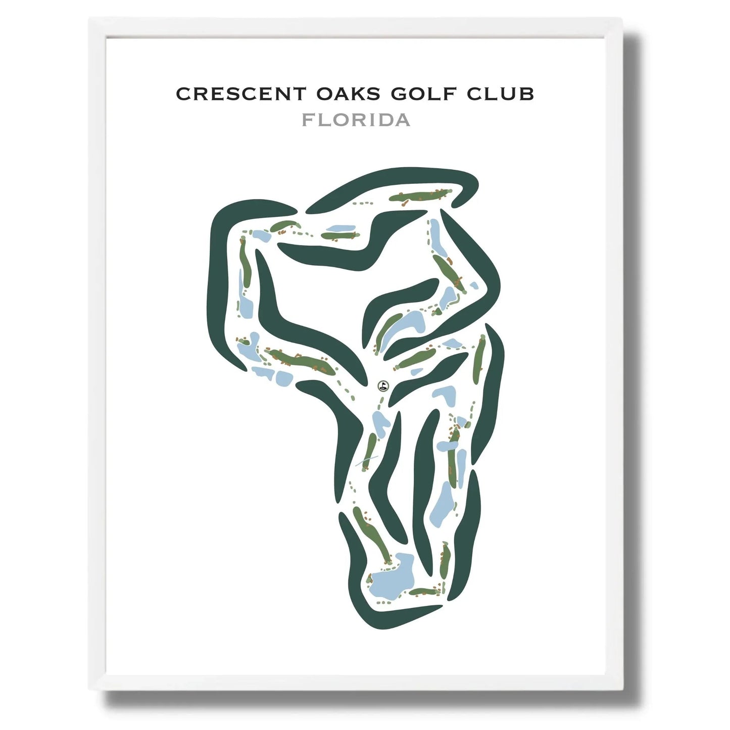 Crescent Oaks Golf Club, Florida - Printed Golf Courses