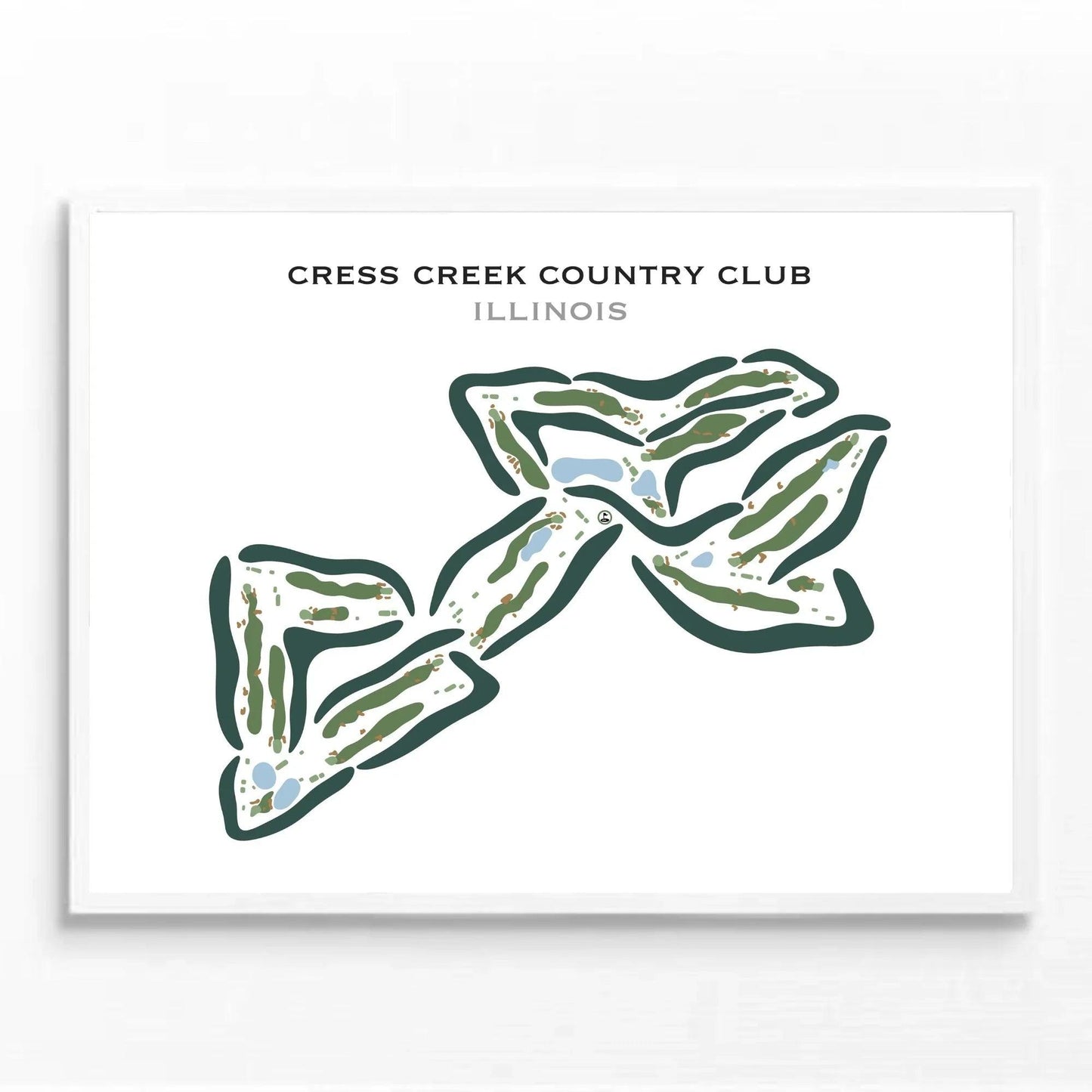 Cress Creek Country Club, Illinois - Printed Golf Courses