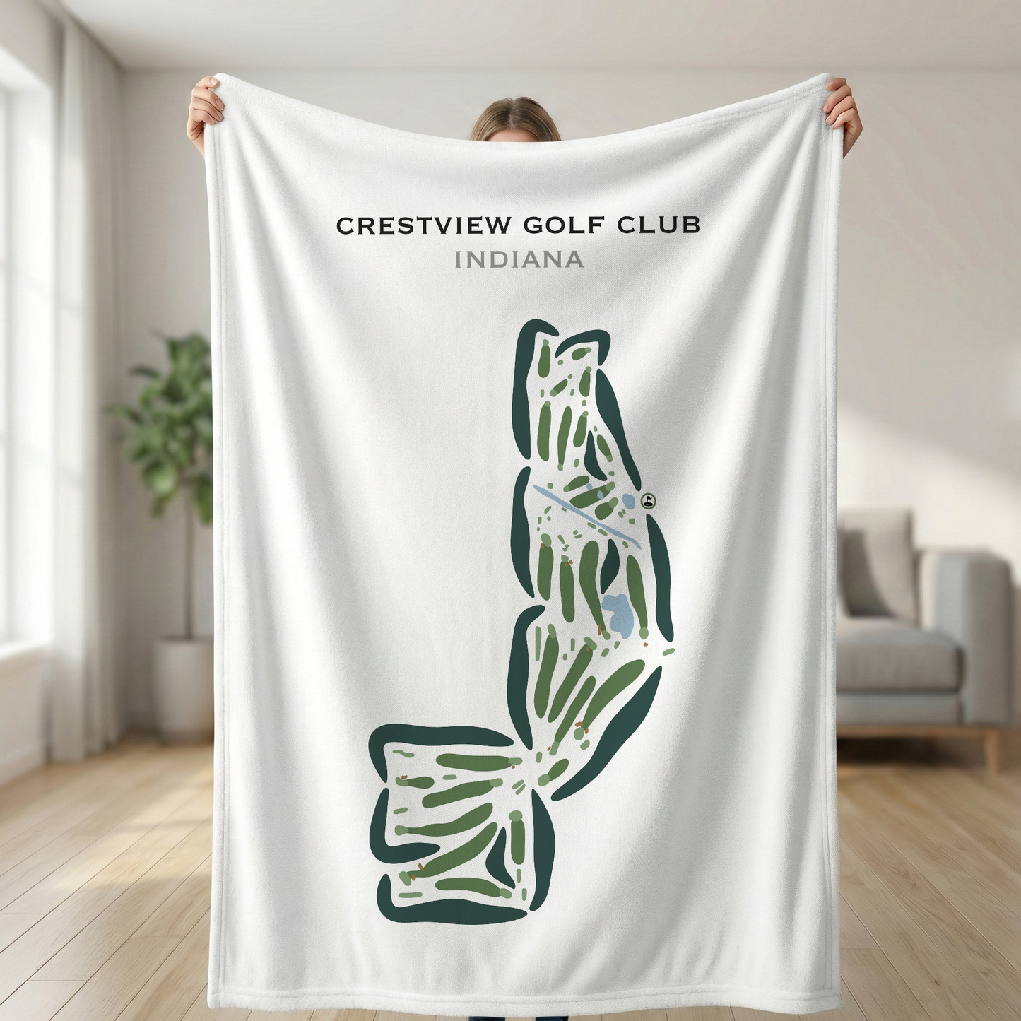 Crestview Golf Club, Indiana - Printed Golf Courses