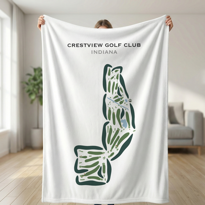 Crestview Golf Club, Indiana - Printed Golf Courses