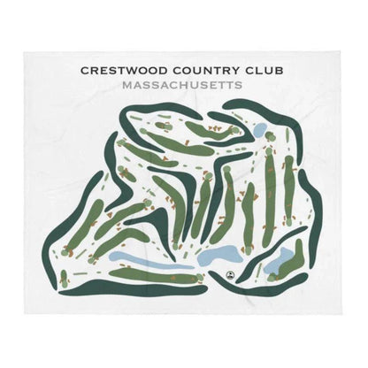 Crestwood Country Club, Massachusetts - Printed Golf Courses