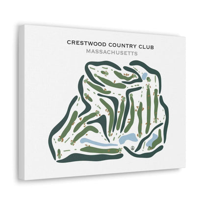 Crestwood Country Club, Massachusetts - Printed Golf Courses