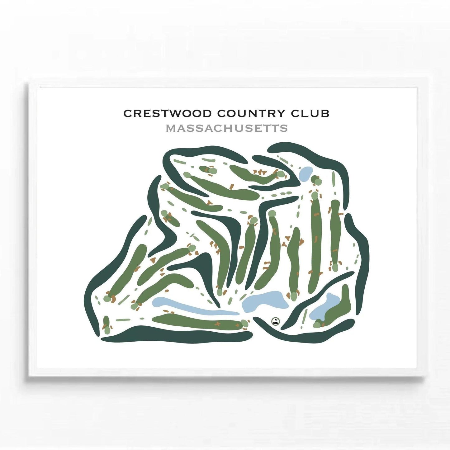 Crestwood Country Club, Massachusetts - Printed Golf Courses