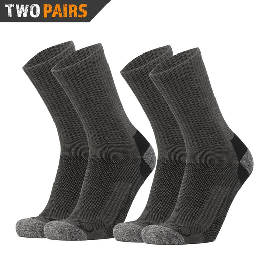 Bamboo Crew Socks - Moisture Wicking Bamboo Socks - 2 Pairs