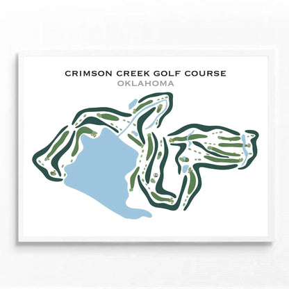 Crimson Creek Golf Course, Oklahoma - Printed Golf Courses