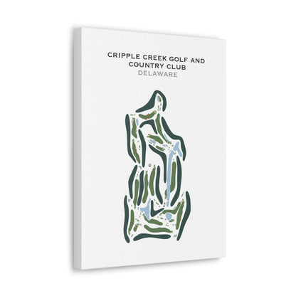 Cripple Creek Golf and Country Club, Delaware - Printed Golf Courses
