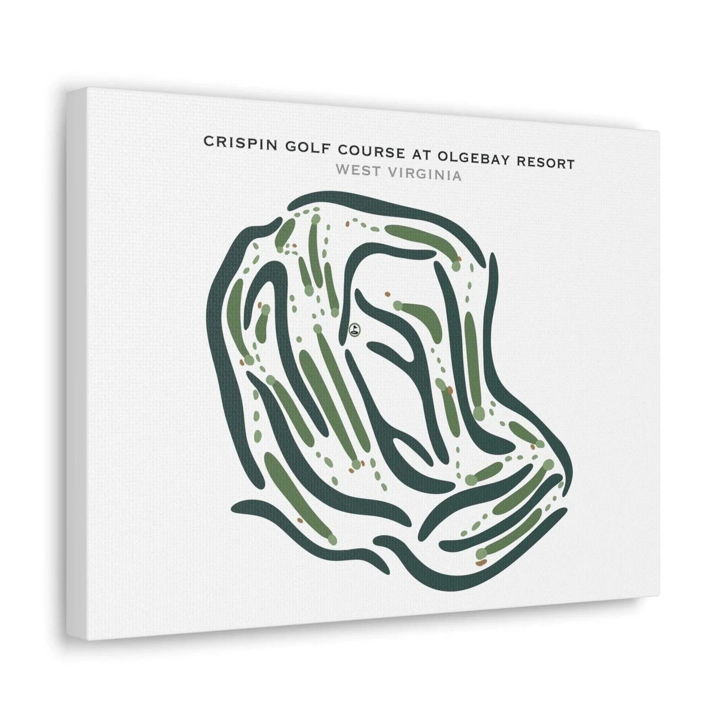 Crispin Golf Course at Oglebay Resort, West Virginia - Printed Golf Courses