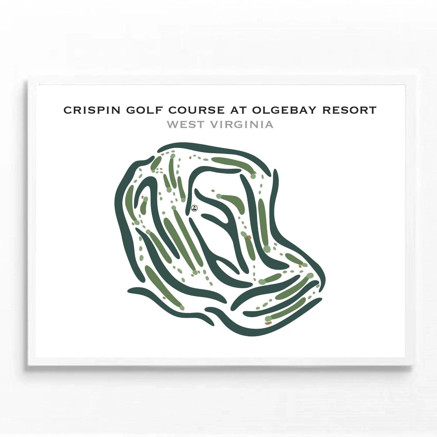 Crispin Golf Course at Oglebay Resort, West Virginia - Printed Golf Courses