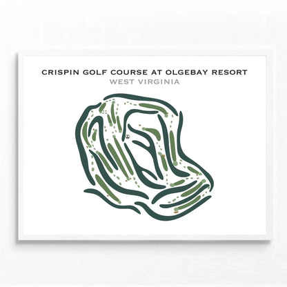 Crispin Golf Course at Oglebay Resort, West Virginia - Printed Golf Courses