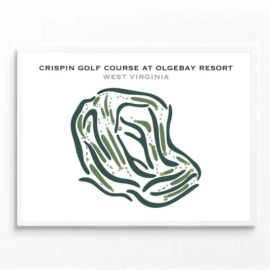 Crispin Golf Course at Oglebay Resort, West Virginia - Printed Golf Courses