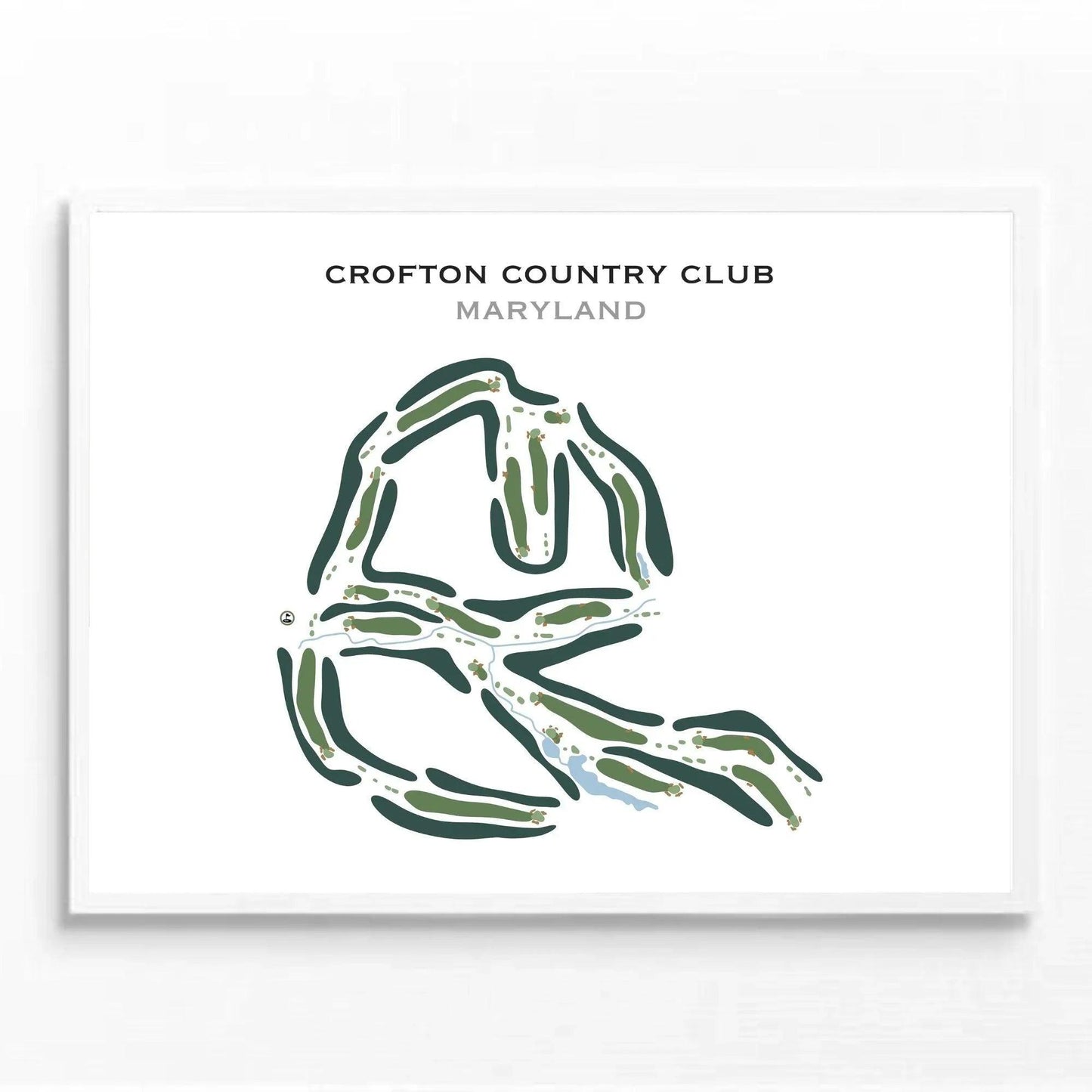 Crofton Country Club, Maryland - Printed Golf Course