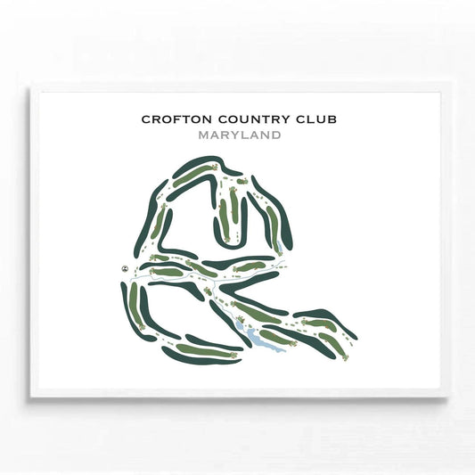 Crofton Country Club, Maryland - Printed Golf Course