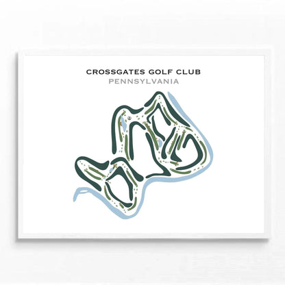 Crossgates Golf Club, Pennsylvania - Printed Golf Courses