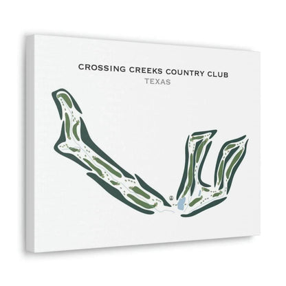 Crossing Creeks Country Club, Texas - Printed Golf Courses