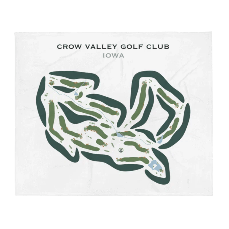Crow Valley Golf Club, Iowa - Printed Golf Courses