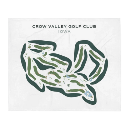 Crow Valley Golf Club, Iowa - Printed Golf Courses