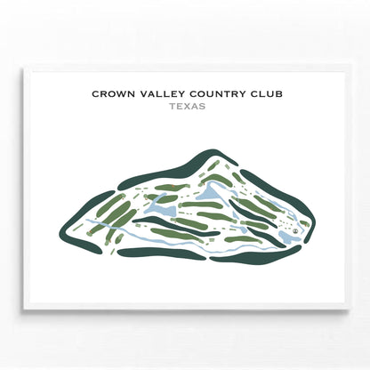 Crown Valley Country Club, Texas - Printed Golf Courses
