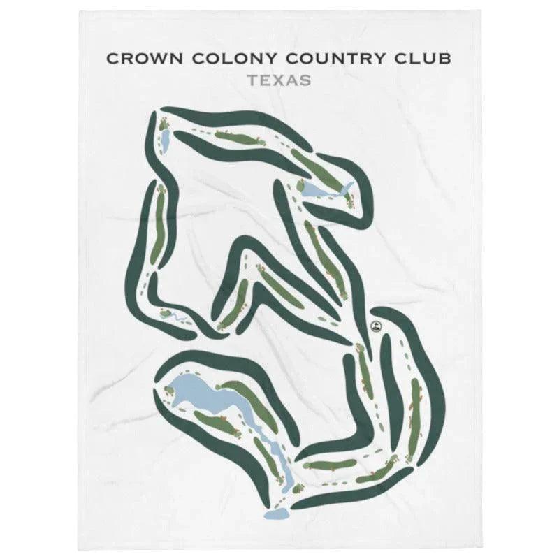 Crown Colony Country Club, Texas - Printed Golf Courses