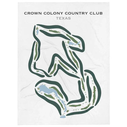 Crown Colony Country Club, Texas - Printed Golf Courses