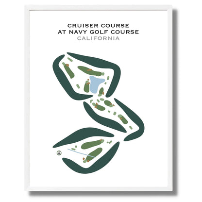 Cruiser Course at Navy Golf Course, California - Printed Golf Courses