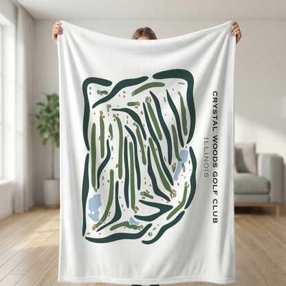 Crystal Woods Golf Club, Illinois - Printed Golf Courses