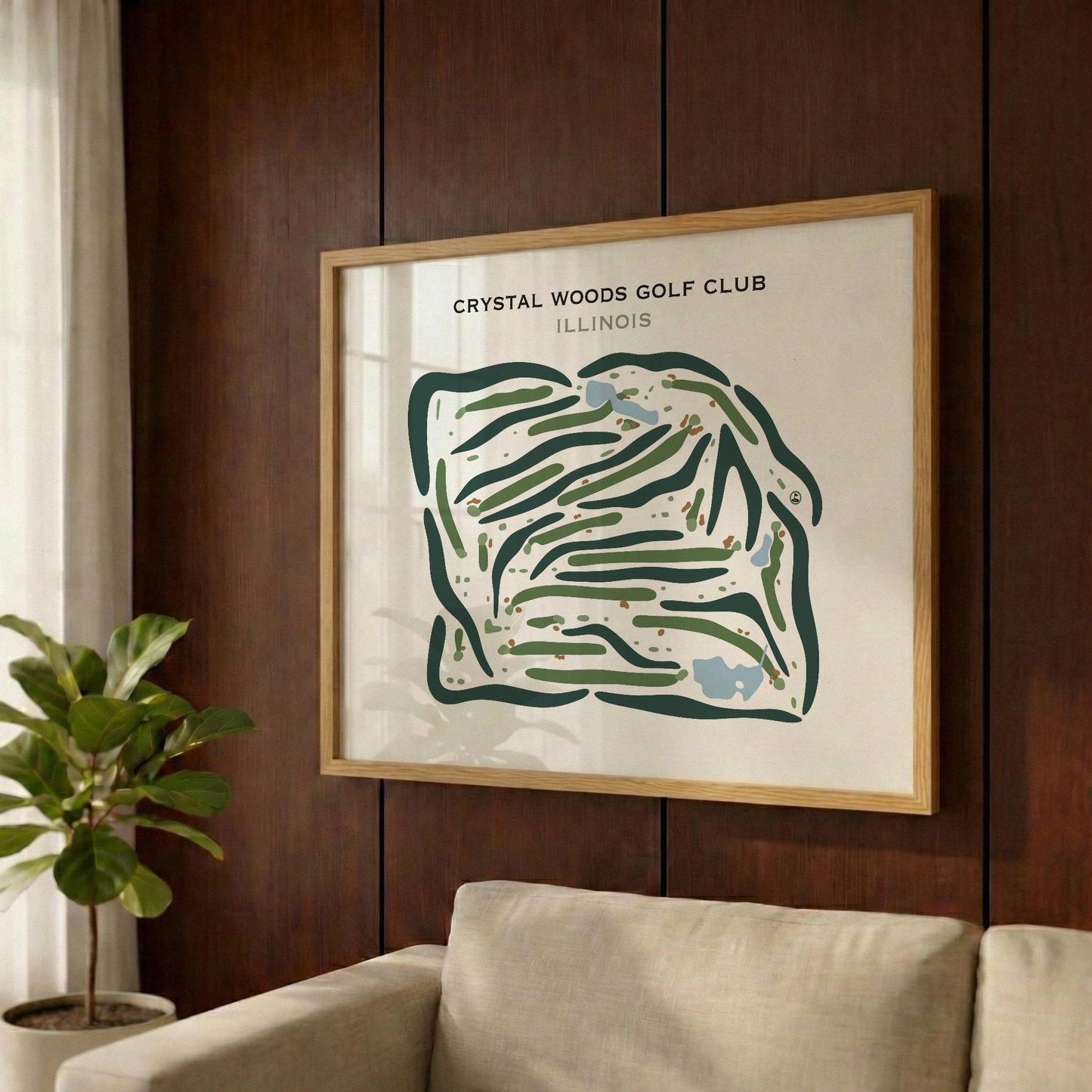 Crystal Woods Golf Club, Illinois - Printed Golf Courses