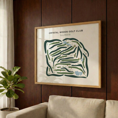 Crystal Woods Golf Club, Illinois - Printed Golf Courses