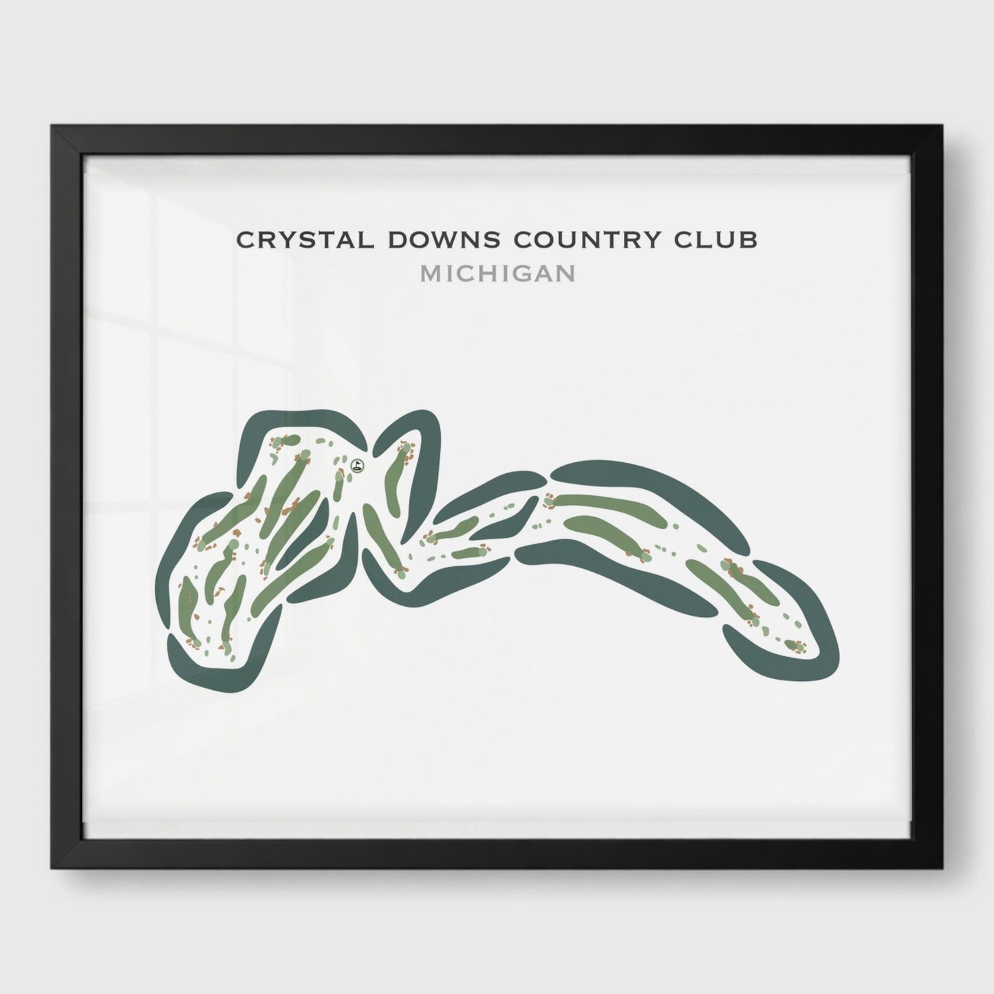 Crystal Downs Country Club, Michigan - Printed Golf Course
