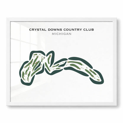 Crystal Downs Country Club, Michigan - Printed Golf Course