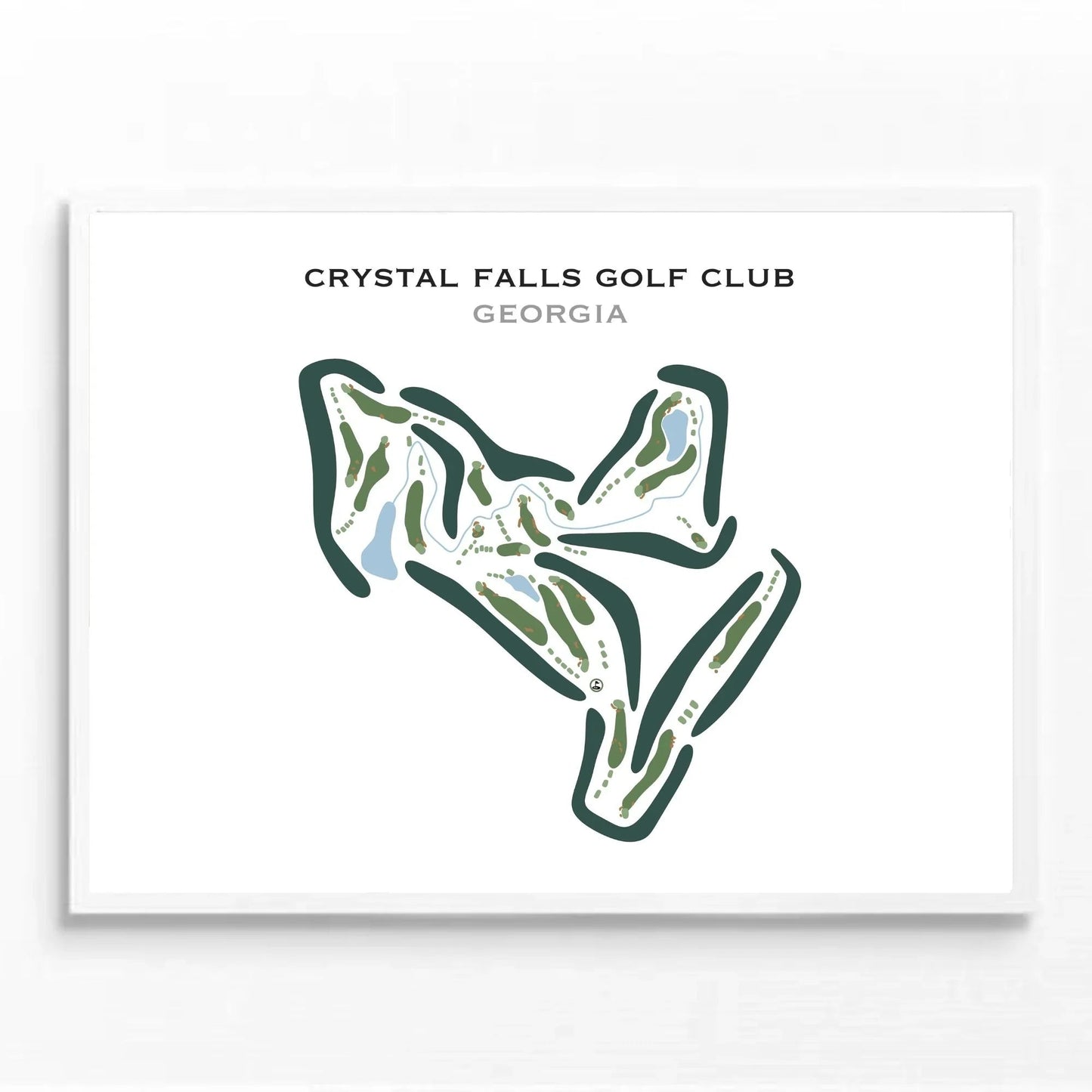 Crystal Falls Golf Club, Georgia - Printed Golf Courses