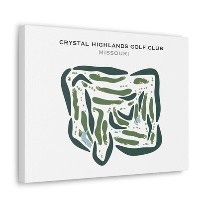 Crystal Highlands Golf Club, Missouri - Printed Golf Courses