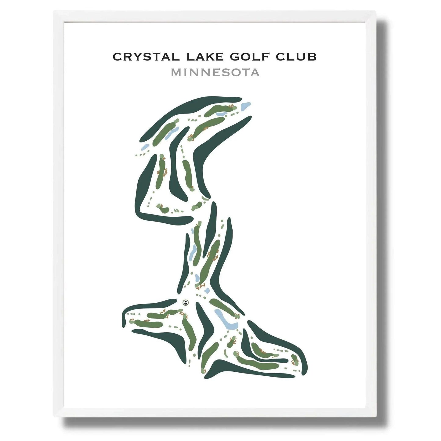 Crystal Lake Golf Club, Minnesota - Printed Golf Course