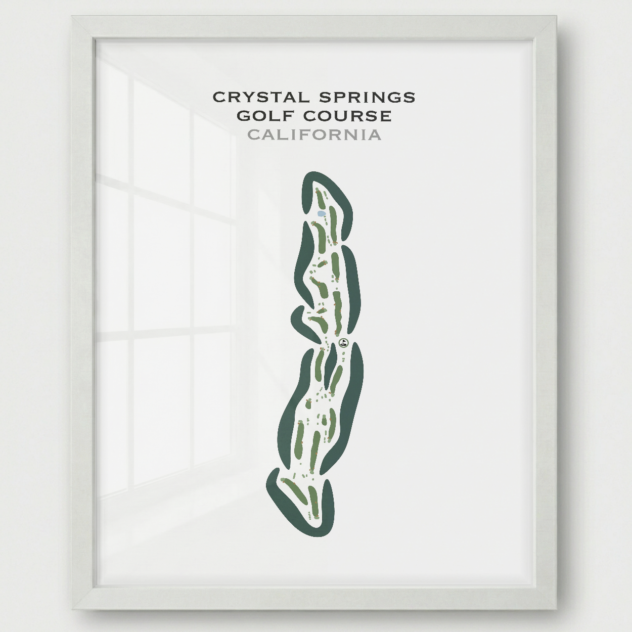Crystal Springs Golf Course, California - Printed Golf Courses