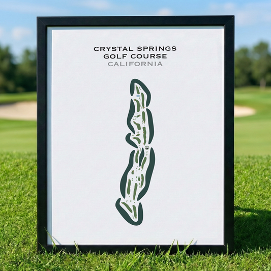 Crystal Springs Golf Course, California - Printed Golf Courses