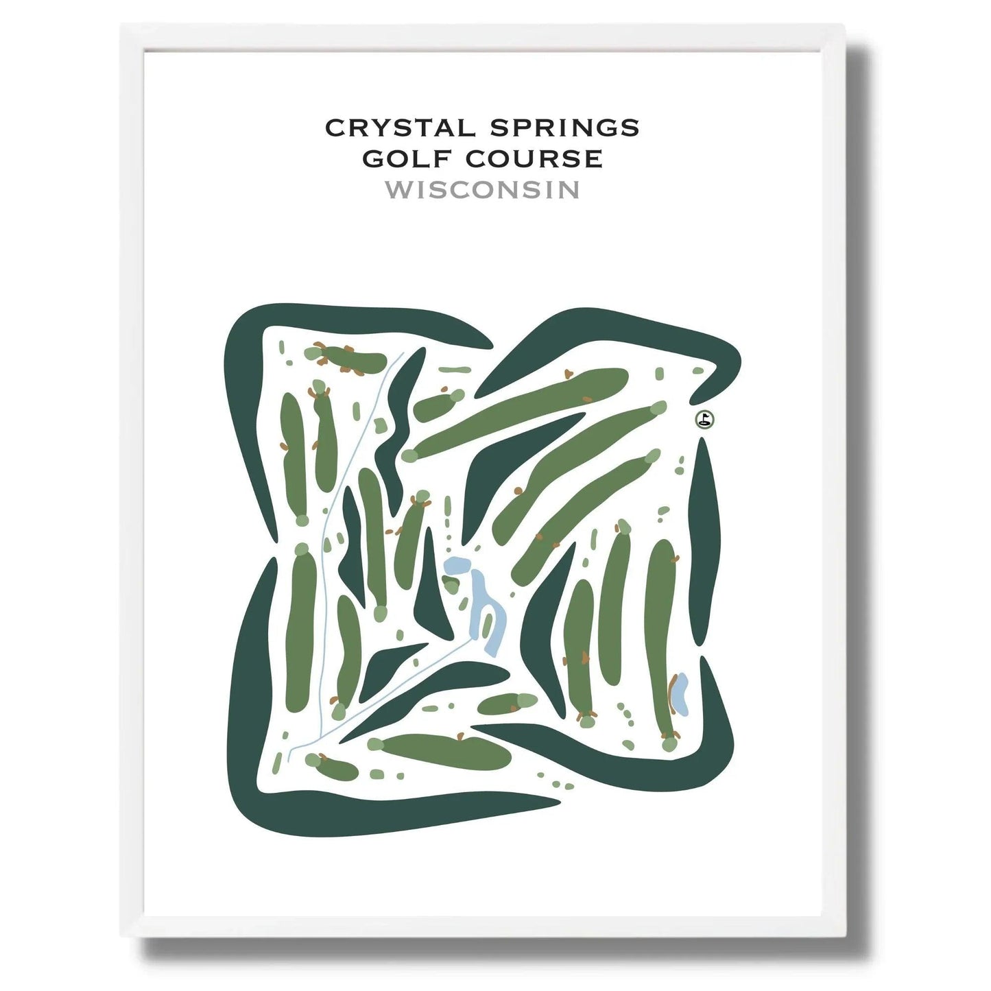 Crystal Springs Golf Course, Wisconsin - Printed Golf Courses