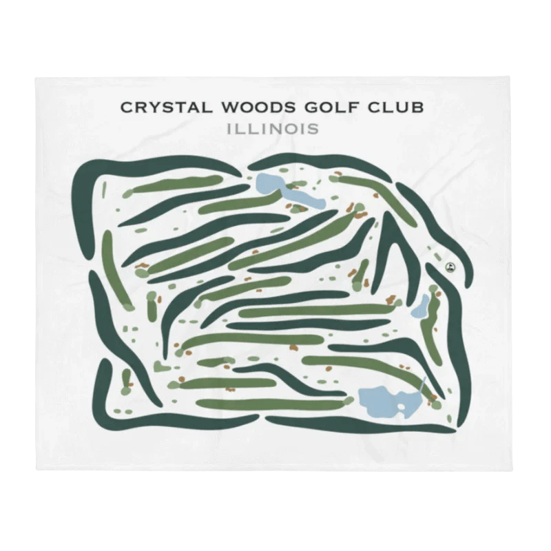 Crystal Woods, Illinois - Printed Golf Courses