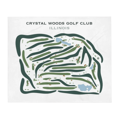 Crystal Woods, Illinois - Printed Golf Courses