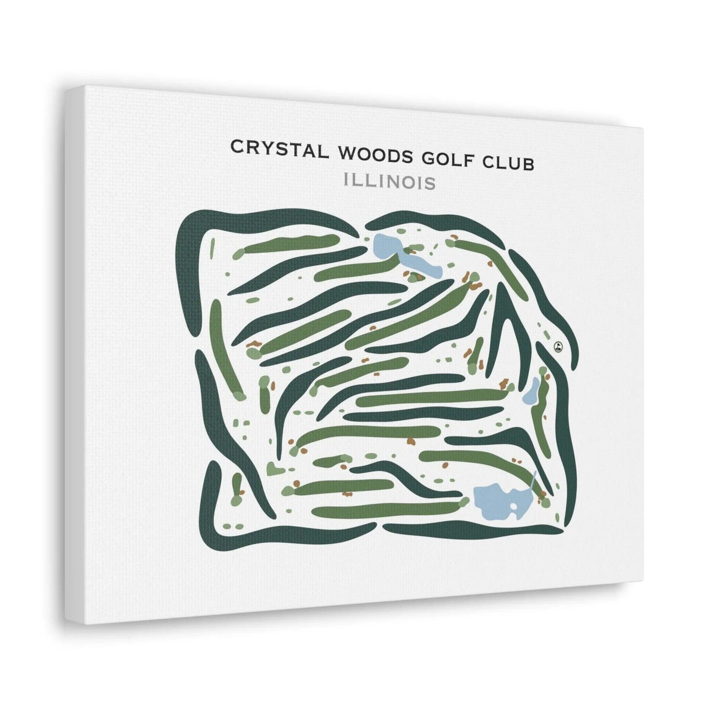 Crystal Woods, Illinois - Printed Golf Courses