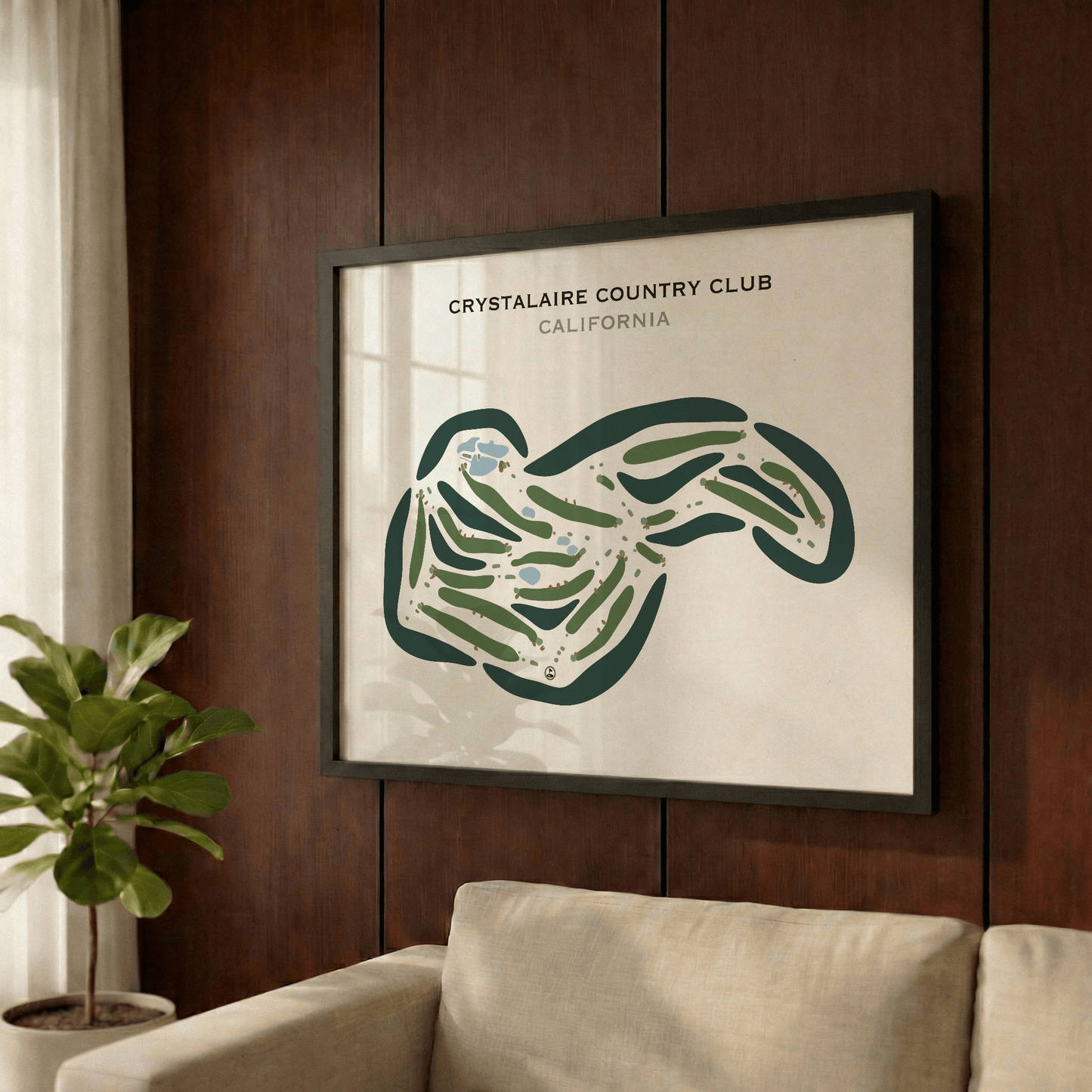 Crystalaire Country Club, California - Printed Golf Courses
