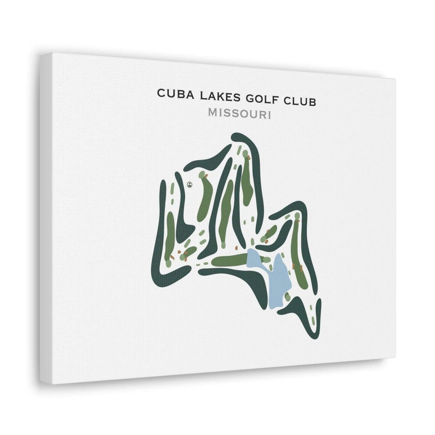Cuba Lakes Golf Club, Missouri - Printed Golf Course