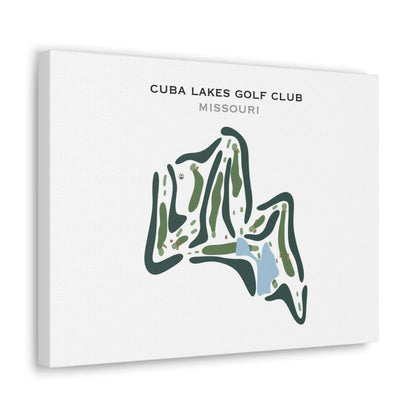 Cuba Lakes Golf Club, Missouri - Printed Golf Course