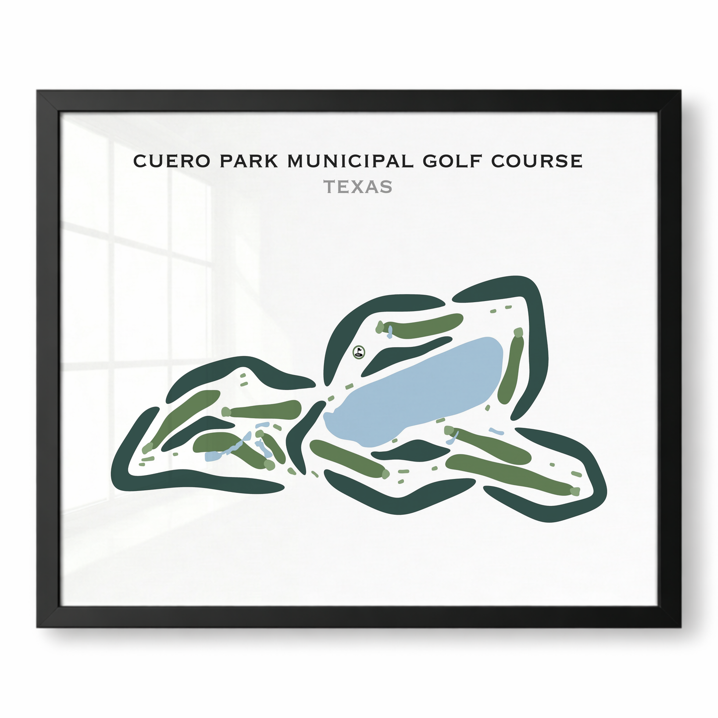 Cuero Park Municipal Golf Course, Texas - Printed Golf Courses